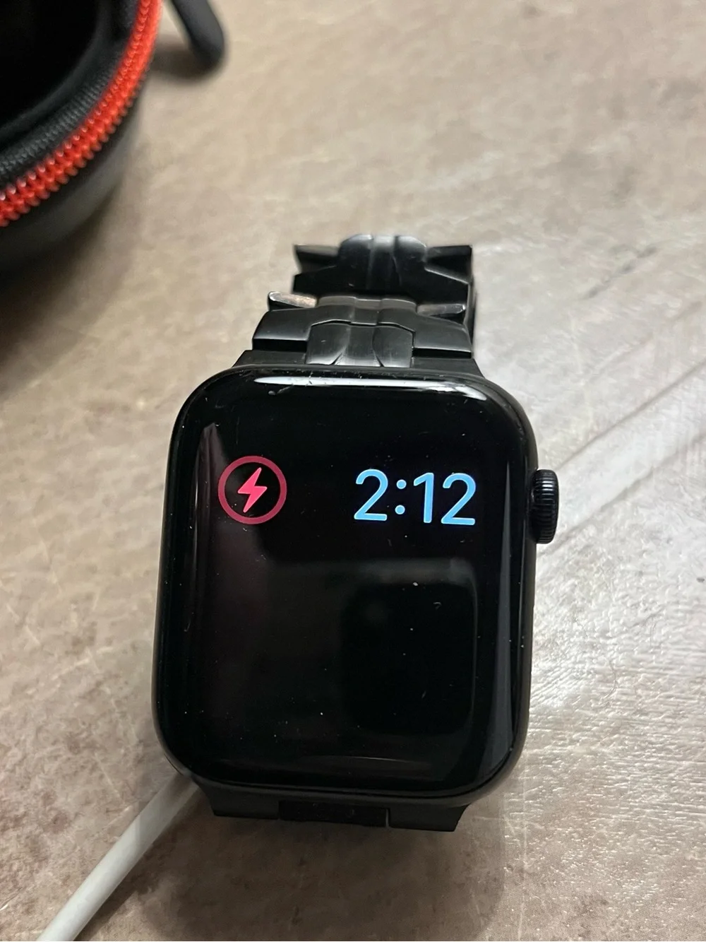 Apple Watch SE 44MM Aluminum Case, Ion X glass, GPS, LTE, WR-50m, Charging Case+
